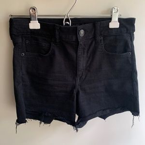 American Eagle Black Denim Shorts